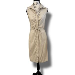 Vintage No Appt Necessary Belted Sleeveless Midi Dress Women’s Size S